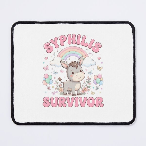 Item preview, Donkey Syphilis survivor funny gag adult humor novelty designed and sold by CheeseBlueprint.