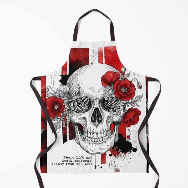 Item preview, Crimson Bone Gothic Skull & Red Ink Splatter Art designed and sold by Crimson-thunder.