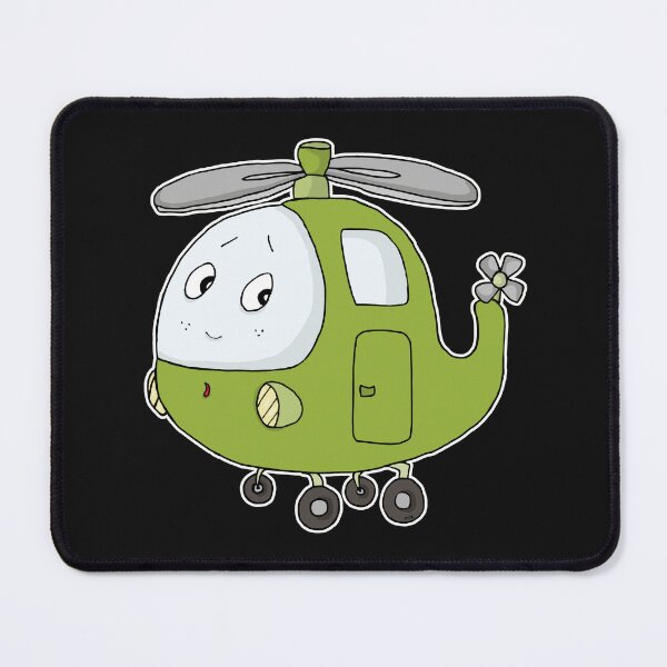 Item preview, Nursery Helicopter Sticker | Kids Room Decor & Cute Green Chopper Cartoon designed and sold by MyxaART.