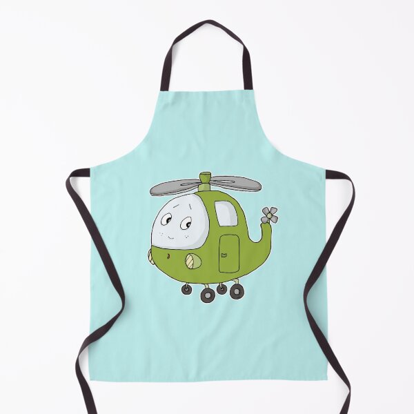 Item preview, Nursery Helicopter Sticker | Kids Room Decor & Cute Green Chopper Cartoon designed and sold by MyxaART.