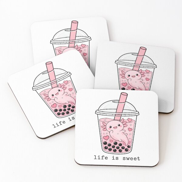 Item preview, Life Is Sweet Cute Kawaii Axolotl Boba designed and sold by cute stuff too.