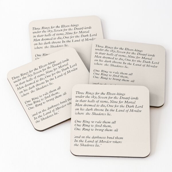 Item preview, Lord of the Rings Poem designed and sold by JenDGraphicDesign.