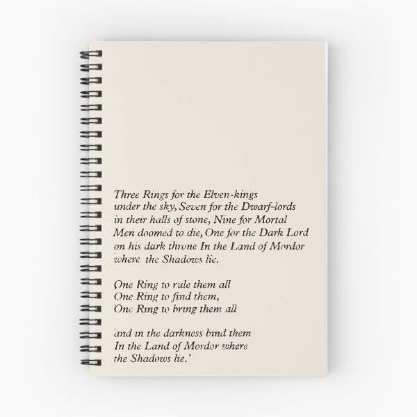 Item preview, Lord of the Rings Poem designed and sold by JenDGraphicDesign.