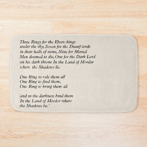 Item preview, Lord of the Rings Poem designed and sold by JenDGraphicDesign.