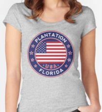 Plantation, Florida Women's Fitted Scoop T-Shirt