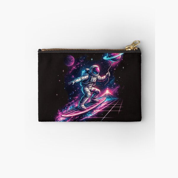 Item preview, Retro Astronaut Surfing Space - 80s Synthwave Vaporwave Art  designed and sold by zdzdesigner.