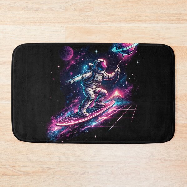 Item preview, Retro Astronaut Surfing Space - 80s Synthwave Vaporwave Art  designed and sold by zdzdesigner.
