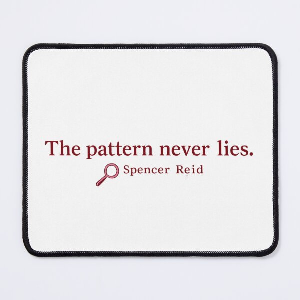Item preview, The Pattern Never Lies Sticker | Spencer Reid Inspired Criminal Minds Quote | Profiler Aesthetic designed and sold by JusticeForSale.