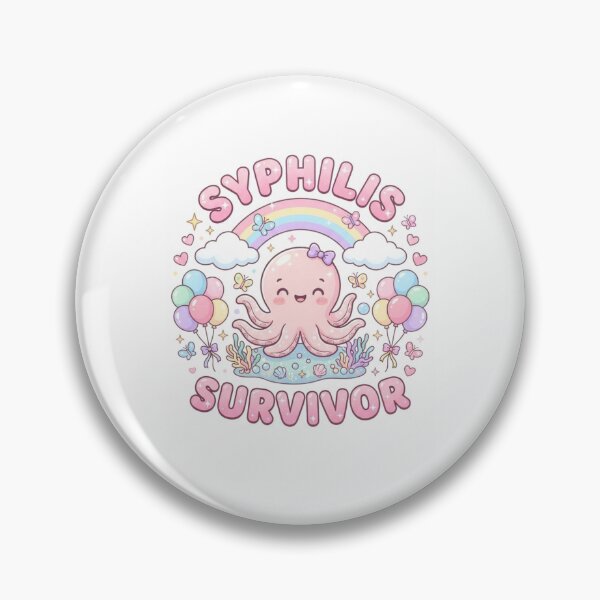 Item preview, Octopus Syphilis survivor funny gag adult humor novelty  designed and sold by CheeseBlueprint.