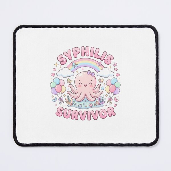 Item preview, Octopus Syphilis survivor funny gag adult humor novelty designed and sold by CheeseBlueprint.