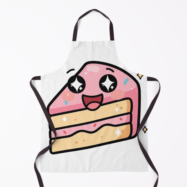 Item preview, Cute Excited Kawaii Cake Slice Cartoon | Adorable Cake Sticker & Gift Design designed and sold by Rood Art Studio.