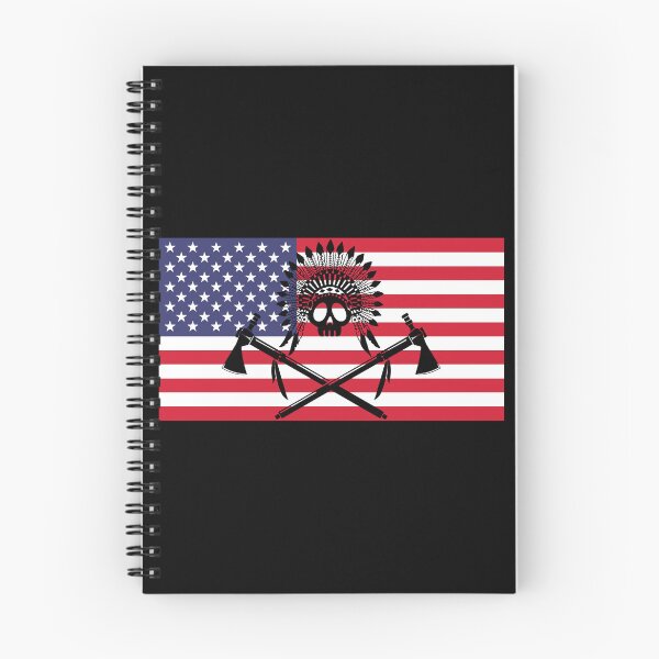 Item preview, Indian skull and American flag designed and sold by Lagueny.