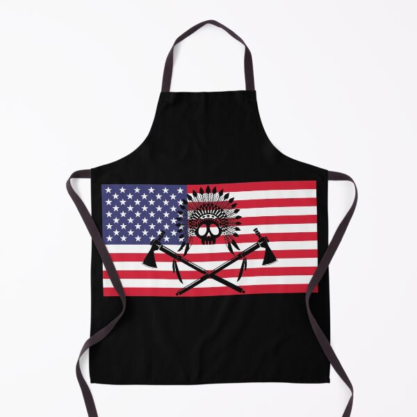 Item preview, Indian skull and American flag designed and sold by Lagueny.