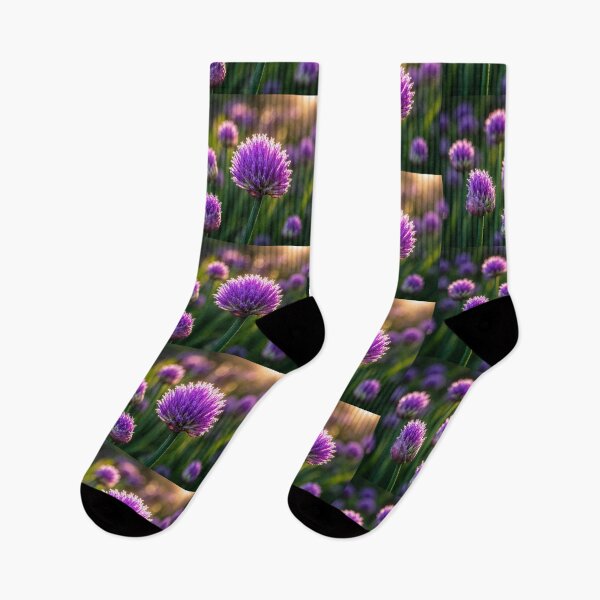 Item preview, Morning Chive Blossoms in Golden Light designed and sold by Kimberly Palmer.