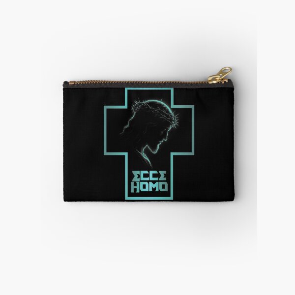 Item preview, Ecce Homo - Teal Glowing Jesus Silhouette on Cross  designed and sold by caracatita75.