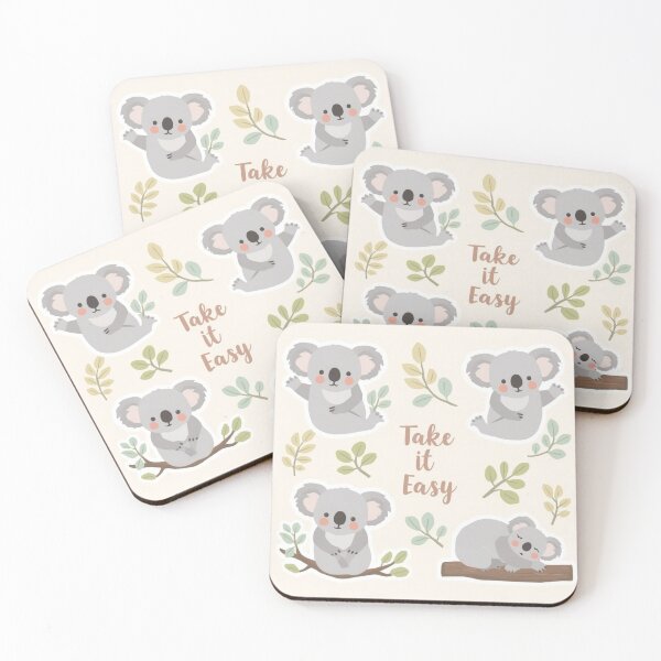 Item preview, Cute Koala Take It Easy Club – Cartoon Animal Relaxing Quote Design designed and sold by Cartoon art with a purpose ❤️ Supporting Althea’s friends .