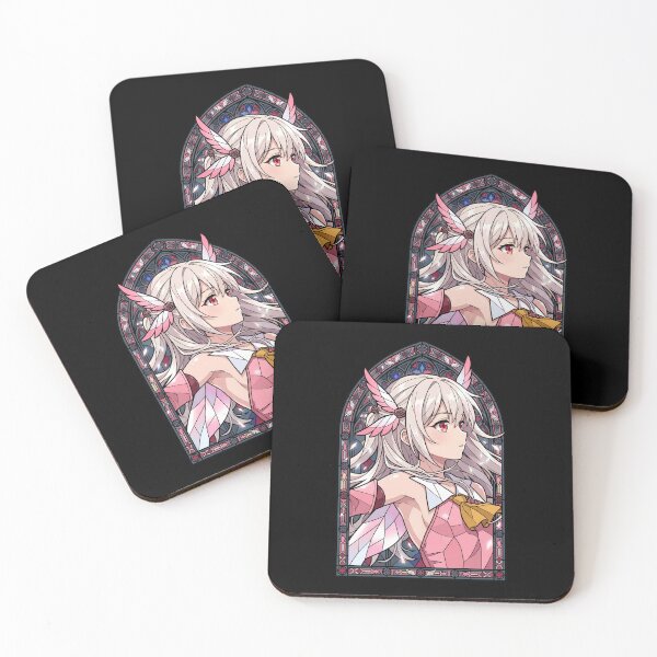 Item preview, Illyasviel von Einzbern Fate Stay Night Pink Stained Glass designed and sold by mildaclairmo.