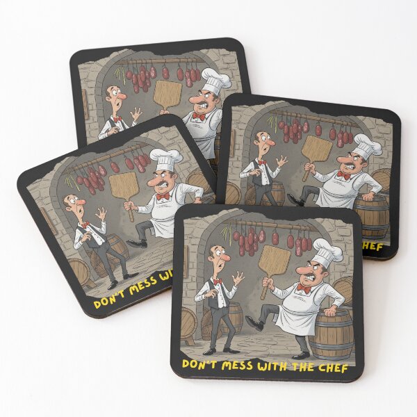 Item preview, Don't Mess With the Chef - Funny Angry Chef Cartoon designed and sold by The store under the battleship :).