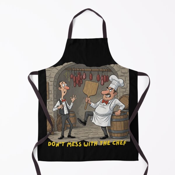 Item preview, Don't Mess With the Chef - Funny Angry Chef Cartoon designed and sold by The store under the battleship :).