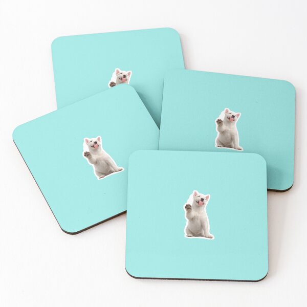 Item preview, Cute Bull Terrier Waving Paw Sticker designed and sold by CROFTARTS.