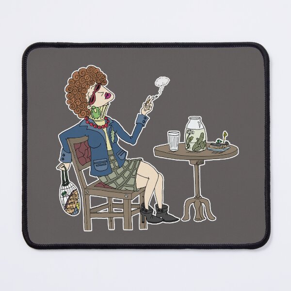Item preview, Vintage Glamour Meme Sticker | Retro Fancy Lady & Too Fancy For This World Decal designed and sold by MyxaART.