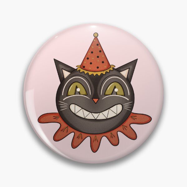 Item preview, Vintage Halloween Smiling Cat designed and sold by YesButNo Design.