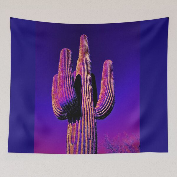 Item preview, Arizona Cactus in Blue and Red Tones designed and sold by meganlaub1.