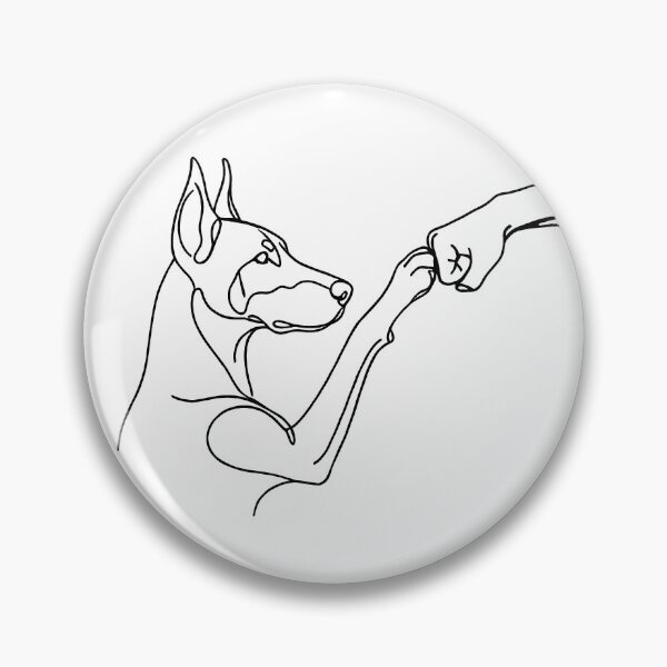 Item preview, Paw & Fist Bump Dog Lover Tee – Doberman Owner Friendship designed and sold by CanvasKitchen.