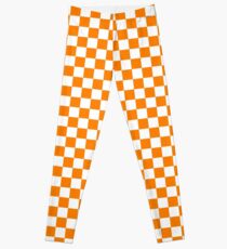 Orange und weißes Tennessee Vols Checkerboard Leggings