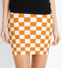 Orange and White Tennessee Vols Checkerboard Mini Skirt