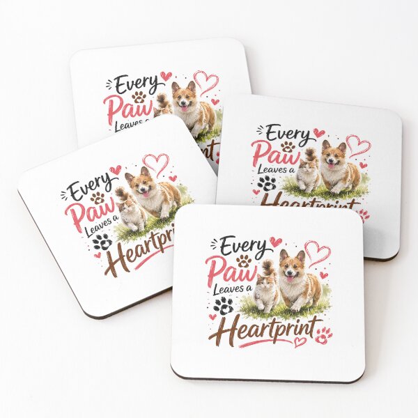 Item preview, Every Paw Leaves a Heartprint designed and sold by KrithigaArts.
