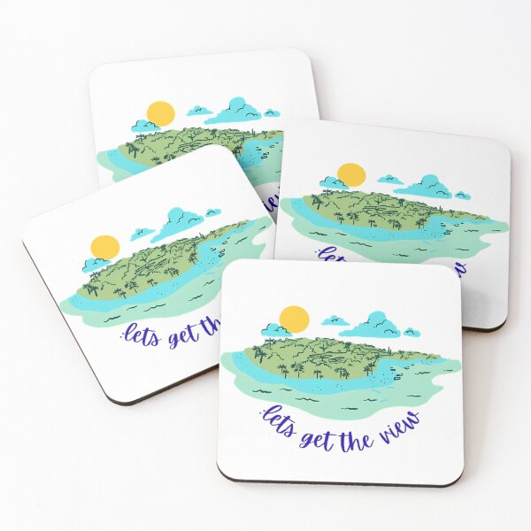 Item preview, Lets Get The View Tropical Island designed and sold by TheStickGraph.