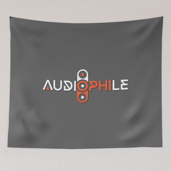 Item preview, Audiophile Loudspeaker Tower Hi-Fi Sound Modern Typography Graphic designed and sold by KiwiRider.