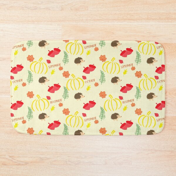 Item preview,  Cute Hedgehogs and Autumn Months Pattern designed and sold by Vac1.