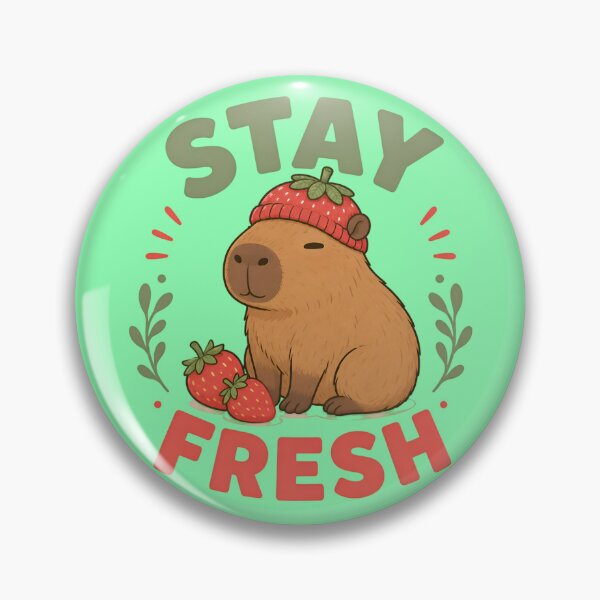 Item preview, Stay Fresh Cute Capybara Strawberry Graphic designed and sold by cute stuff too.