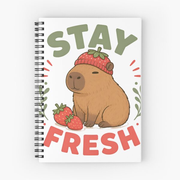 Item preview, Stay Fresh Cute Capybara Strawberry Graphic designed and sold by cute stuff too.