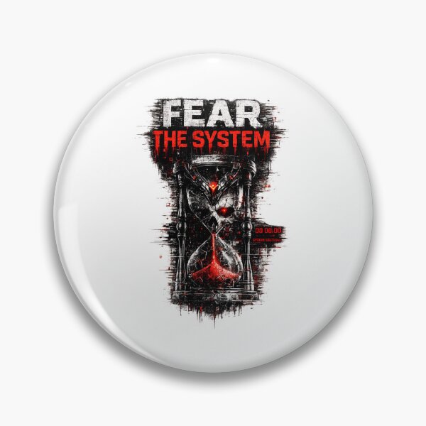 Item preview, FEAR THE SYSTEM – Dark Glitch Cyberpunk Skull Design designed and sold by UnglaublichGut.