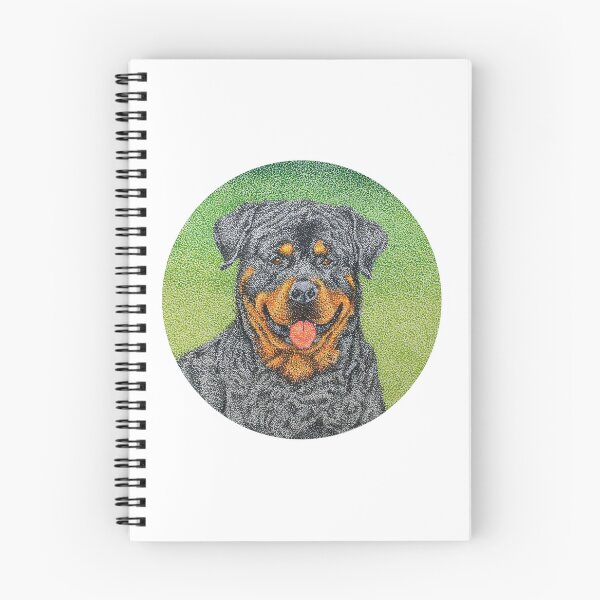 Item preview, Pointillism Rottweiler Portrait for Dog Lovers designed and sold by NGgallery.