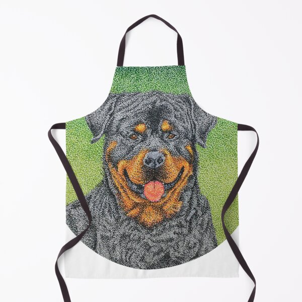 Item preview, Pointillism Rottweiler Portrait for Dog Lovers designed and sold by NGgallery.