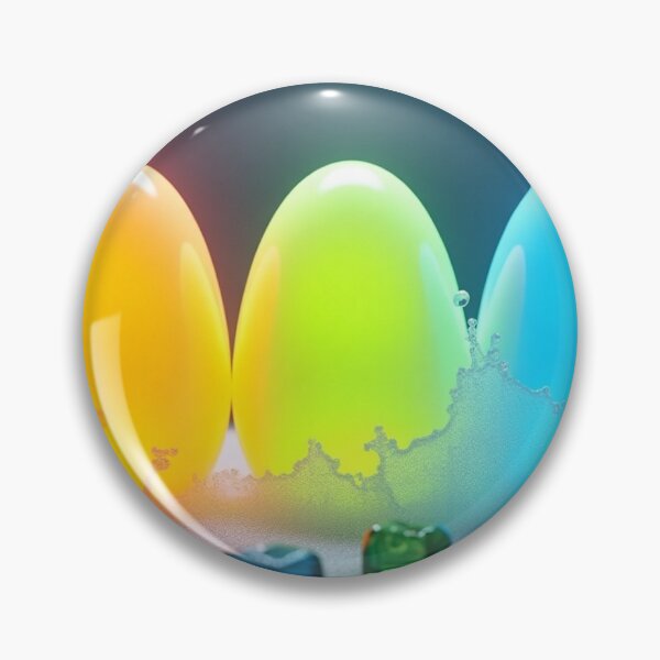 Item preview, Neon Glowing Easter Eggs with Water Splash. designed and sold by fbtrisha.