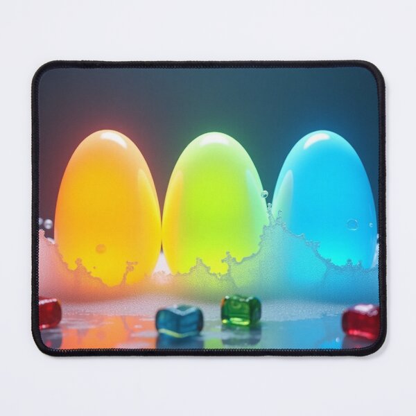 Item preview, Neon Glowing Easter Eggs with Water Splash. designed and sold by fbtrisha.