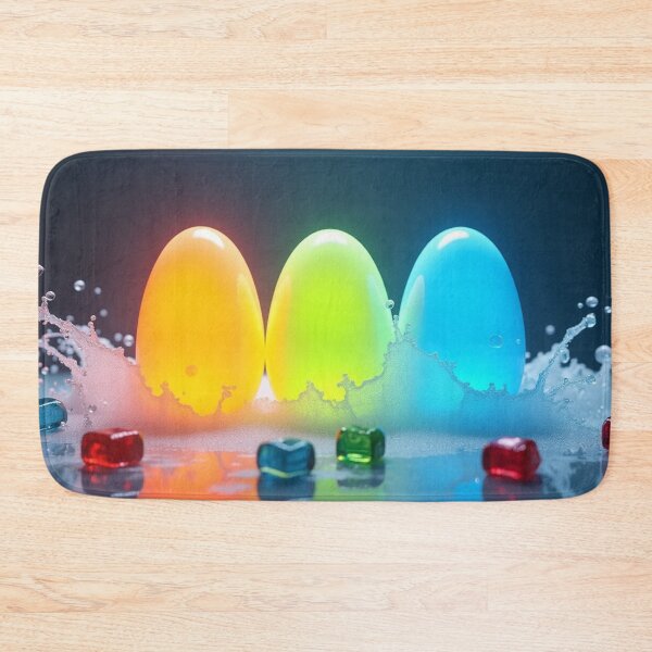 Item preview, Neon Glowing Easter Eggs with Water Splash. designed and sold by fbtrisha.