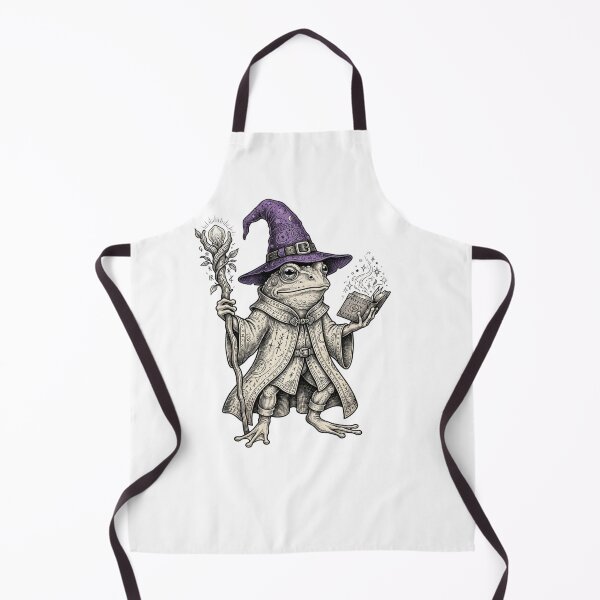 Item preview, Halloween Frog Wizard in Purple Hat and Wand Cute Magic Fantasy designed and sold by SOUFIANE1991.