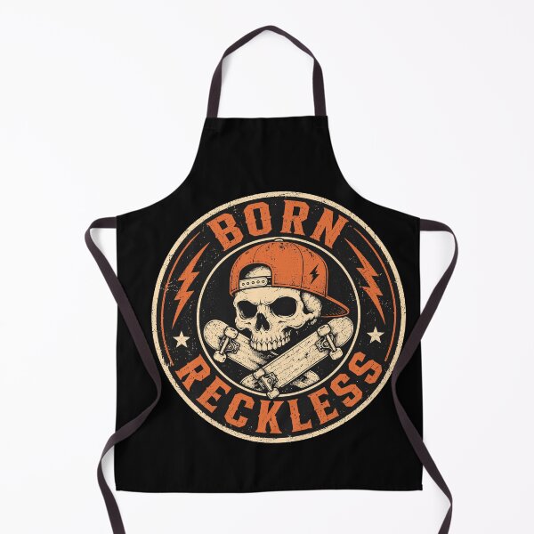 Item preview, Reckless Skater Skull Skateboard Lightning Design designed and sold by markymaarty.