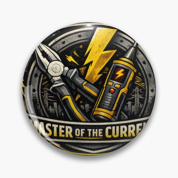 Item preview, Electrician – Master of the Current | Trade Pride Emblem designed and sold by Shadowframe Studios.