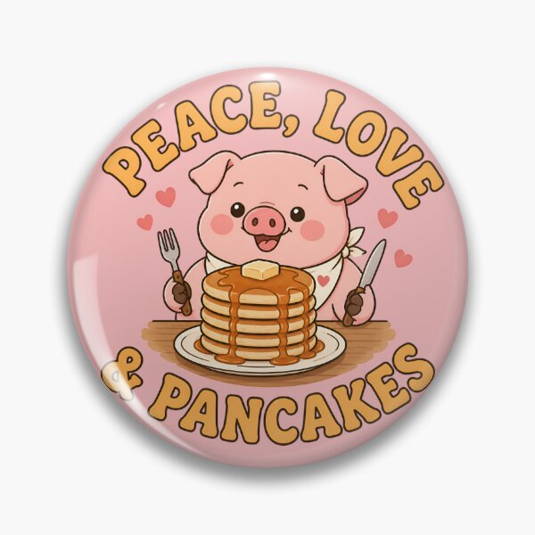 Item preview, Peace Love Pancakes Cute Kawaii Piglet designed and sold by cute stuff too.