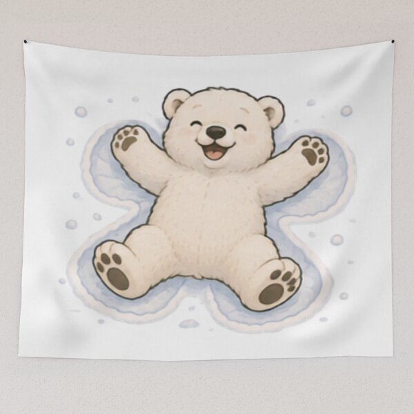 Item preview, Snow Angel Polar Bear designed and sold by MellowMunchkins.