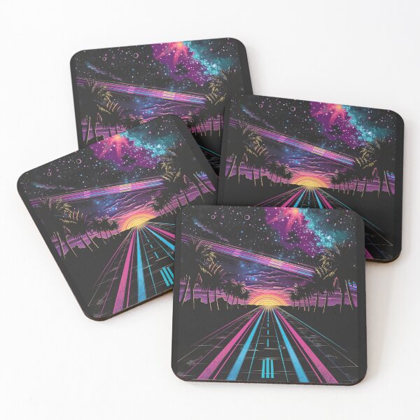 Item preview, driving into the neon void  designed and sold by RetroWaveArtCo.