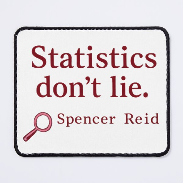 Item preview, Statistics Don’t Lie Sticker | Spencer Reid Inspired Criminal Minds Quote | Smart Girl Aesthetic designed and sold by JusticeForSale.