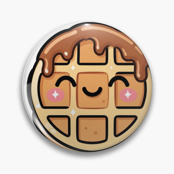 Item preview, Cute Grateful Kawaii Waffle Cartoon | Adorable Waffle Sticker & Gift Design designed and sold by Rood Art Studio.